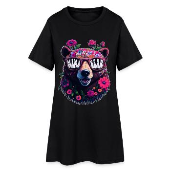 Mama Bear Lunettes de soleil Mama Bear Fleurs de la fête des mères - Robe T-shirt Femme - noir - Devant