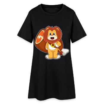 Viande de lion - Robe T-shirt Femme - noir - Devant