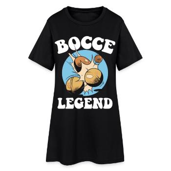 Boulespieler Boulekugel für Bouler Petanque Boule - Frauen T-Shirt-Kleid - Schwarz - Vorne