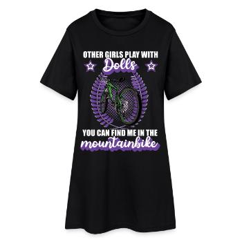 VTT Vélo de montagne Montagne Cadeau fille - Robe T-shirt Femme - noir - Devant