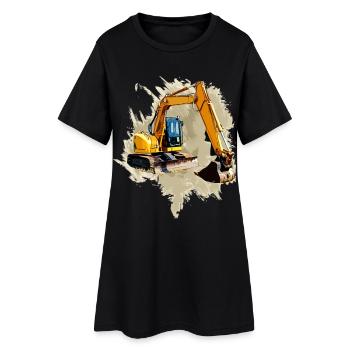 Shovel Excavator - Women’s T-Shirt Dress - black - Front