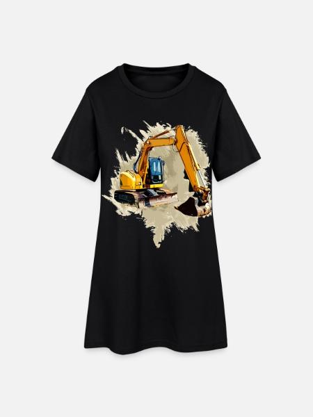 Pelle pelle - Robe T-shirt Femme - noir
