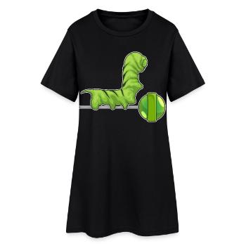 Sucette chenille - Robe T-shirt Femme - noir - Devant