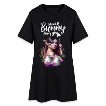 Sexy Bunny - certains lapins vous aiment - Robe T-shirt Femme - noir - Devant
