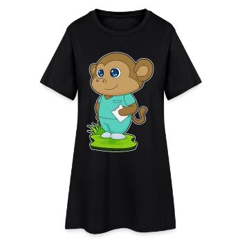 Monkey Nurse - Women’s T-Shirt Dress - black - Front
