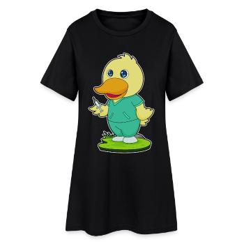 Duck Nurse Nursing Everyday Life - Women’s T-Shirt Dress - black - Front