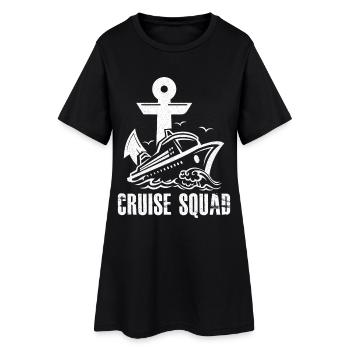 Cruise Ship Cruise Squad Cruise - Robe T-shirt Femme - noir - Devant