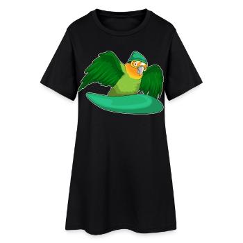 Snowboardeur Parrot Snowboard - Robe T-shirt Femme - noir - Devant