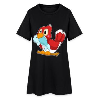 Poisson perroquet - Robe T-shirt Femme - noir - Devant