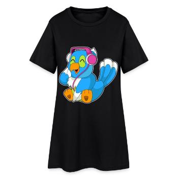 Parrot Musique Casque - Robe T-shirt Femme - noir - Devant