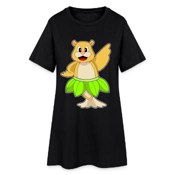 Danse ballerine des phoques - Robe T-shirt Femme - noir - Devant