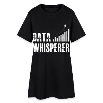 Data Whisperer Science Analyst Ingénieur logiciel - Robe T-shirt Femme - noir - Devant