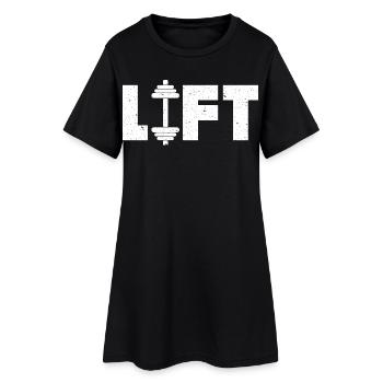Soulever Deadlifting Haltérophilie Poids d’haltérophilie - Robe T-shirt Femme - noir - Devant