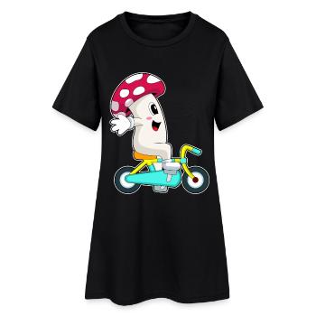 Vélo Pilz - Robe T-shirt Femme - noir - Devant