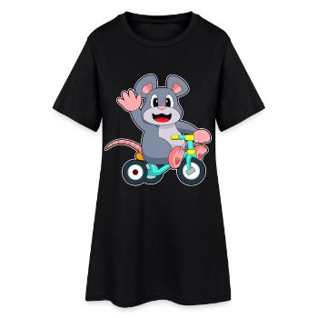 Vélo de rat - Robe T-shirt Femme - noir - Devant
