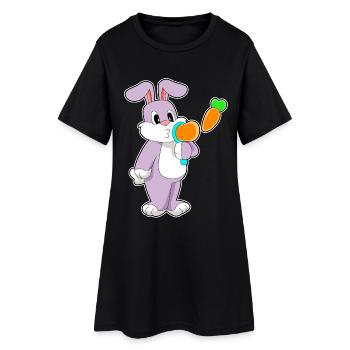 Bulles de savon Bunny - Robe T-shirt Femme - noir - Devant
