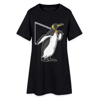 Canne à pêche Penguin Angler Canne à pêche - Robe T-shirt Femme - noir - Devant