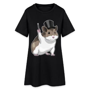 Baguette magique de hamster - Robe T-shirt Femme - noir - Devant