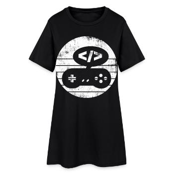 Spieleentwickler - Frauen T-Shirt-Kleid - Schwarz - Vorne