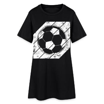Croquis de football - Robe T-shirt Femme - noir - Devant