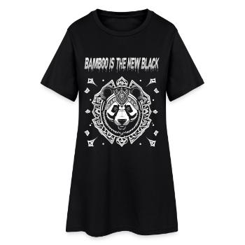 Le bambou est le nouveau design tribal noir - Robe T-shirt Femme - noir - Devant