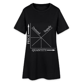 Économie des investisseurs capitalistes conservateurs - Robe T-shirt Femme - noir - Devant