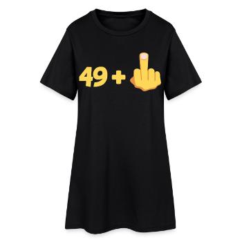 Pour le 50e anniversaire, le 50e anniversaire - Robe T-shirt Femme - noir - Devant