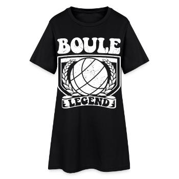 Petanque player Boule ball for Bouler Petanque Boule - Women’s T-Shirt Dress - black - Front
