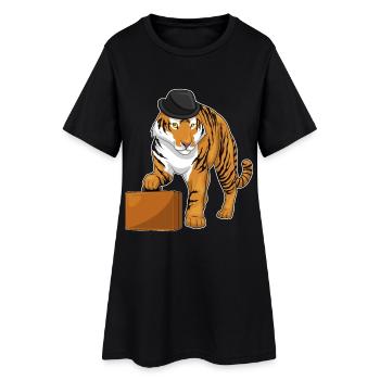 Mallette Tiger Entrepreneur - Robe T-shirt Femme - noir - Devant