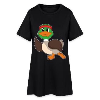 Canard Jogger Jogging Sport - Robe T-shirt Femme - noir - Devant