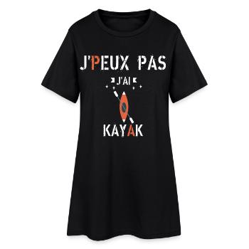 J Peux Pas J Ai kayak - Robe T-shirt Femme - noir - Devant
