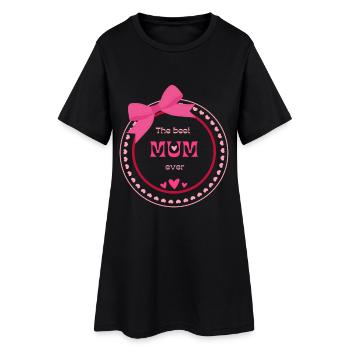 The Best Mom Ever – Heart Design - Women’s T-Shirt Dress - black - Front