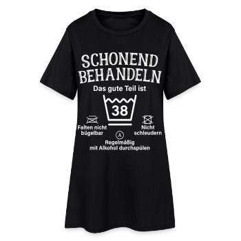 38. Geburtstag Schonend Behandeln 38 Teil Ist 38 - Frauen T-Shirt-Kleid - Schwarz - Vorne