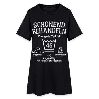 45. Geburtstag Schonend Behandeln 45 Teil Ist 45 - Frauen T-Shirt-Kleid - Schwarz - Vorne