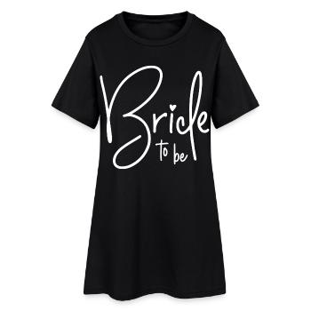 Bride to be - Frauen T-Shirt-Kleid - Schwarz - Vorne