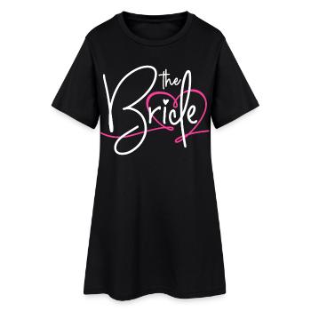 THE BRIDE - BACHELORETTE PARTY BRIDE 2025 - Women’s T-Shirt Dress - black - Front