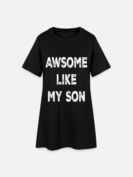 Cadeau de la fête des pères - Robe T-shirt Femme - noir