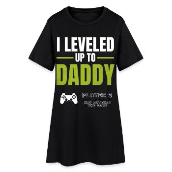 Level Up Daddy – Gamer Väter Design - Robe T-shirt Femme - noir - Devant