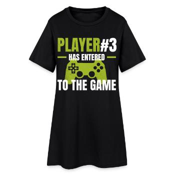 Player 3 enters the game - Women’s T-Shirt Dress - black - Front