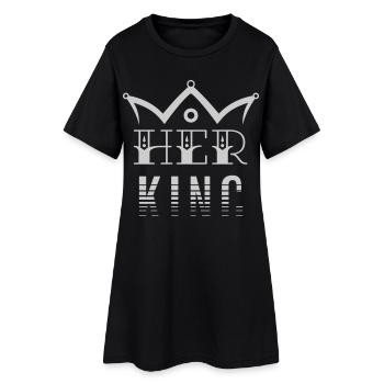 Son roi - Robe T-shirt Femme - noir - Devant