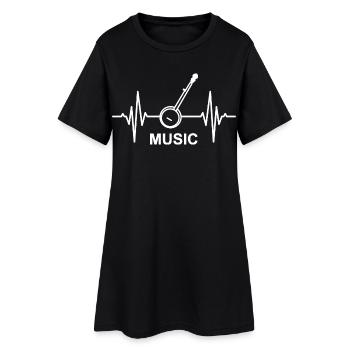 Banjo Music Heartbeat - Robe T-shirt Femme - noir - Devant