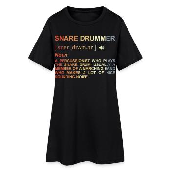 Percussionist Meaning - Women’s T-Shirt Dress - black - Front