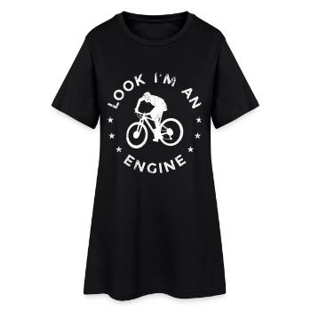 Drôle de cycliste - Robe T-shirt Femme - noir - Devant