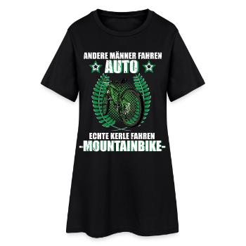 Mountainbike Radsport Fahrrad MTB Downhill Spruch - Frauen T-Shirt-Kleid - Schwarz - Vorne