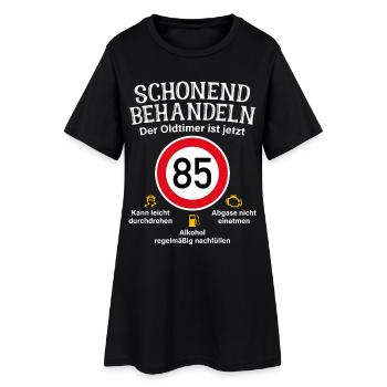 85. Geburtstag Schonend Behandeln Oldtimer Ist 85 - Frauen T-Shirt-Kleid - Schwarz - Vorne