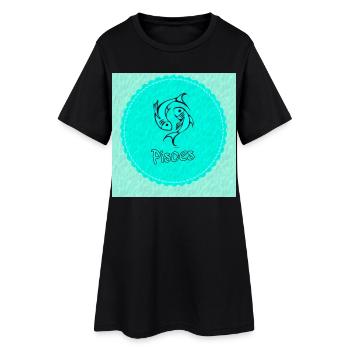 pisces - Women’s T-Shirt Dress - black - Front