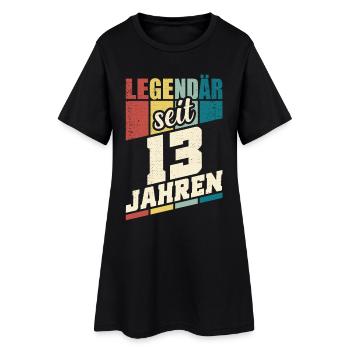 13. Geburtstag Legendär Seit 13 Jahren Legende 13 - Frauen T-Shirt-Kleid - Schwarz - Vorne