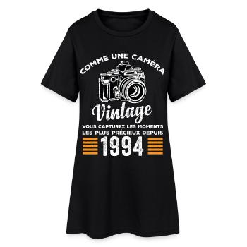 Caméra vintage 1994 cadeau anniversaire humour - Robe T-shirt Femme - noir - Devant