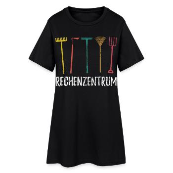 Rechenzentrum - Gärtner Garten Pflanzen - Frauen T-Shirt-Kleid - Schwarz - Vorne