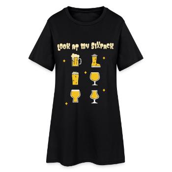 Bière artisanale Design élégant pour les amateurs de bière - Robe T-shirt Femme - noir - Devant